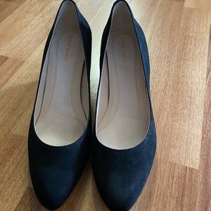 Cole Haan Classic Waterproof Navy Wedges